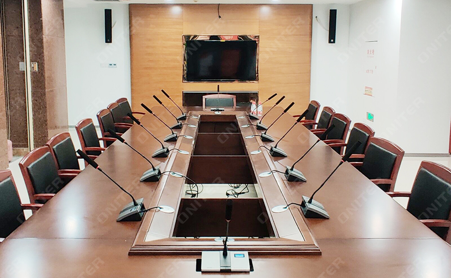 中信银行专业扩声、手拉手会议系统安装效果 中心银行专业扩声、手拉手会议系统安装效果