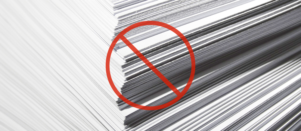 无纸化 节约用纸