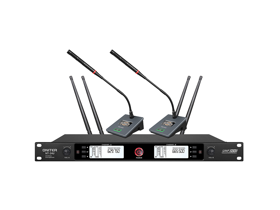NT-24U 一拖二无线麦克风（鹅颈）