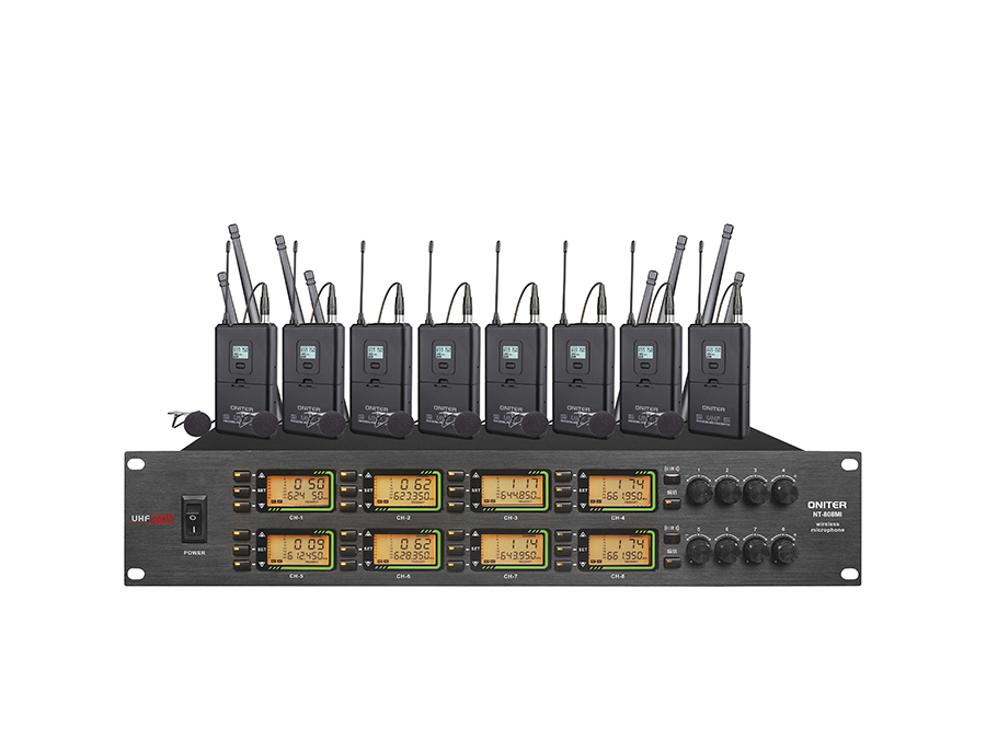 NT-808MI 一拖八无线麦克风（领夹）