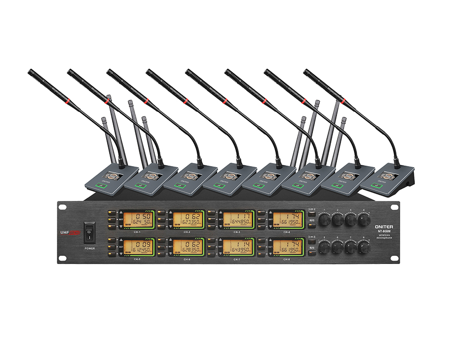NT-808M 一拖八无线麦克风（鹅颈）