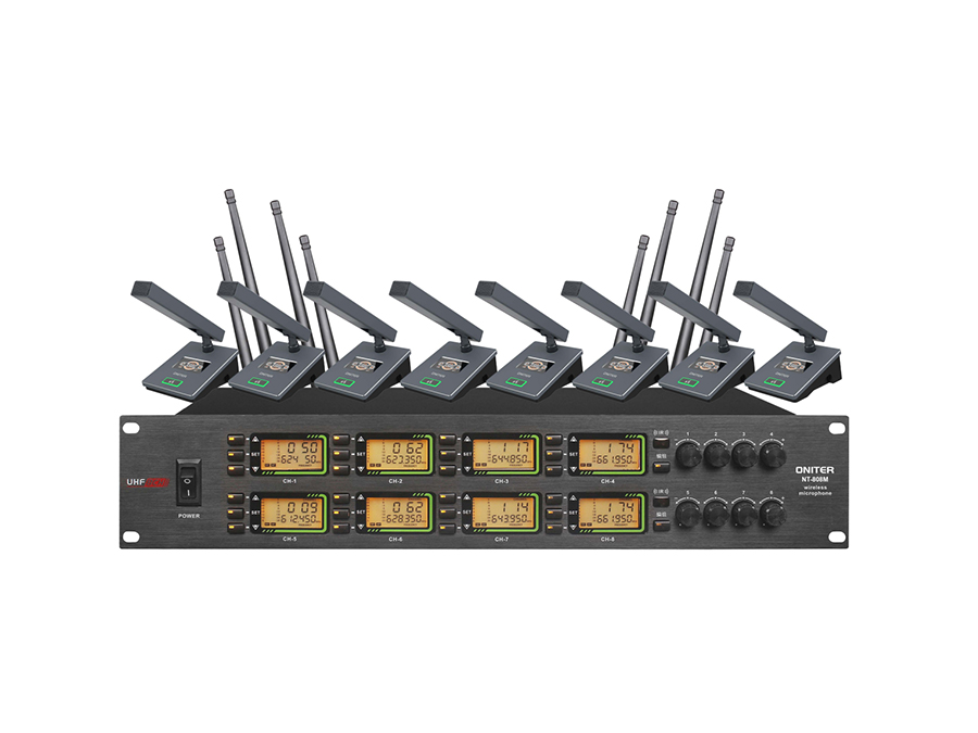 NT-808M 一拖八无线麦克风（短杆）
