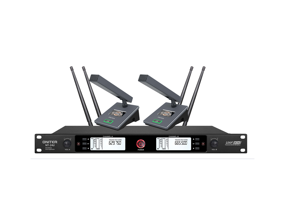 NT-24U 一拖二无线麦克风（短杆）